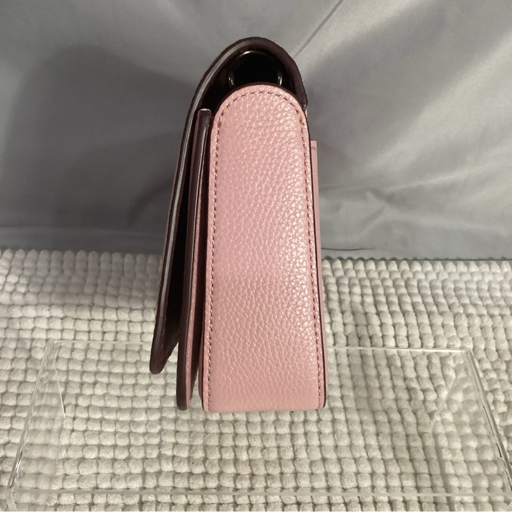 Coach Disney Daisy Duck Motif Dinky Pink Leather Crossbody Bag NEW Duster Includ - Picture 6 of 16
